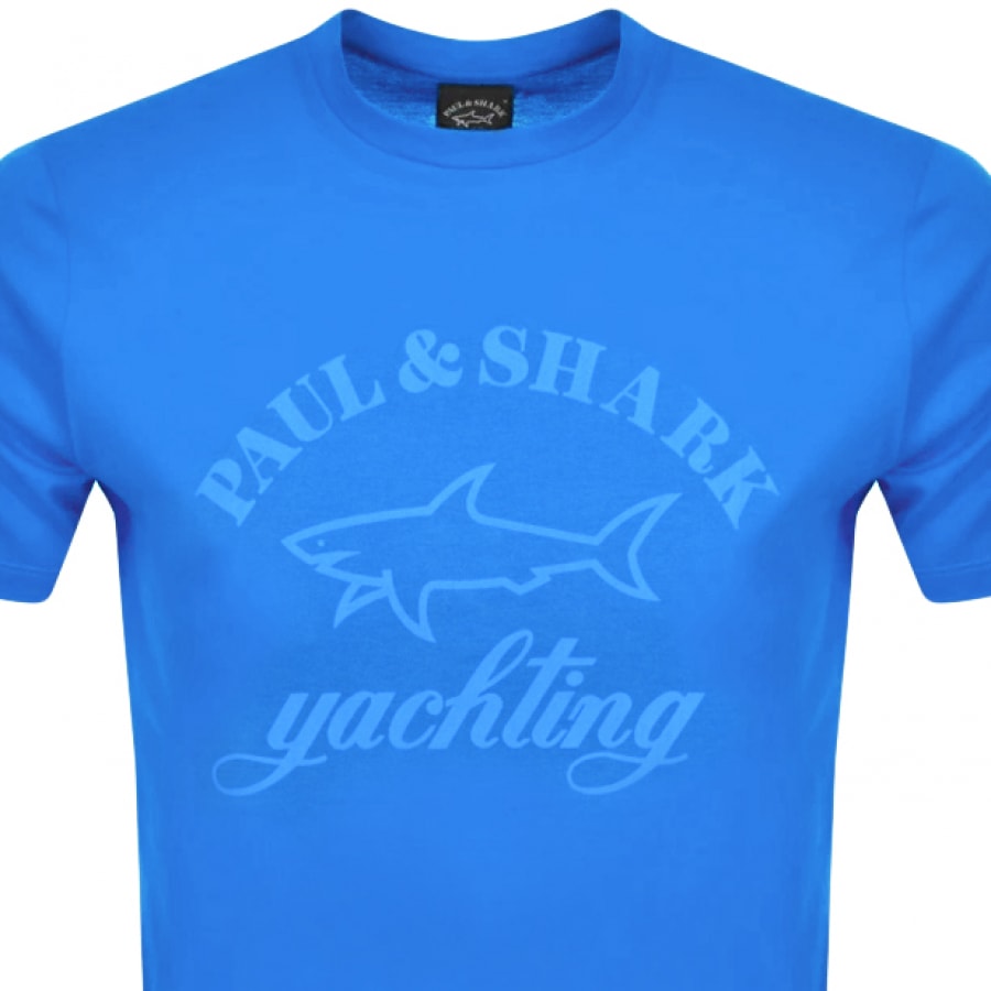 Alternative Image for ProductPaul And Shark Logo T Shirt Blue2